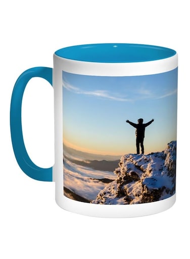 The Summit Printed Coffee Mug Blue/White/Black 11ounce