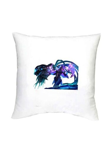 Mobile Legends Character Printed Decorative Cushion White/Blue/Purple 16x16inch