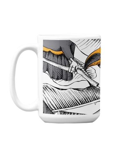 Premium Printed Ceramic Coffee Mug White 350ml