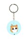 Cat Themed Dual Sided Keychain