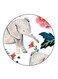 Elephants Printed Fridge Magnet Multicolour