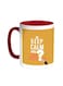 Keep Calm And Ask Questions Printed Coffee Mug Red/White 11ounce
