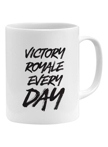 Victory Royale Every Day Printed Mug White/Black