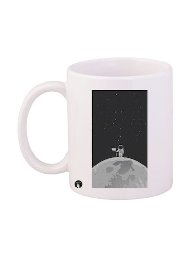 Space Printed Mug White/Black/Grey Standard Size