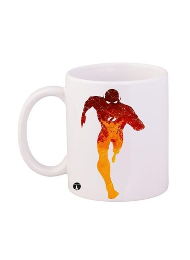 Flash Printed Mug White/Red/Yellow 12ounce