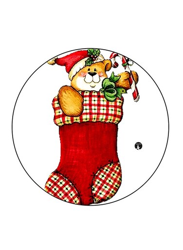 Cartoon Printed Fridge Magnet Multicolour 5.5 x 5.5cm