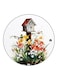 Vintage Art Printed Fridge Magnet Round Multicolour