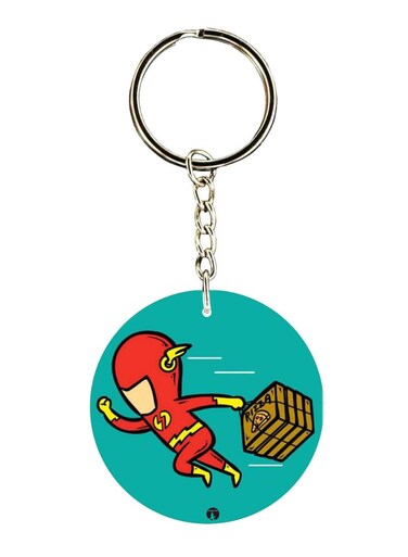 Double Sided The Flash Printed Keychain