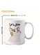 Funny Cat Meme &amp; Arabic Script Design, Humorous Gift for Friends, Coworkers, Office &amp; Home Use, Coffee Mug