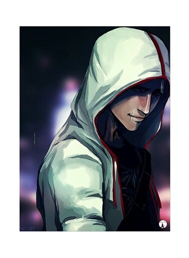 Video Game Assassin's Creed Metal Plate Poster Multicolour 15 x 20cm