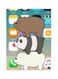 We Bare Bears Metal Plate Poster Brown/White/Grey 15x20cm