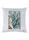 Tree Branches Printed Cushion polyester White/Blue/Black 30x30cm