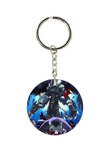 Anime Digimon Double Side Printed Keychain