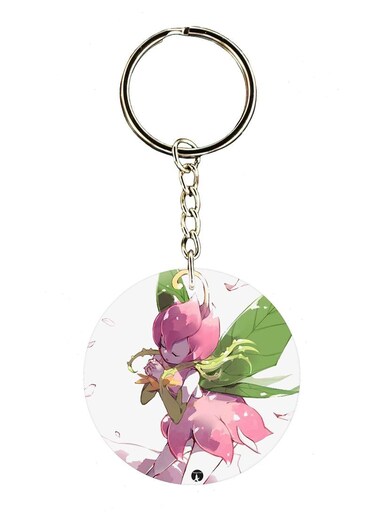 Anime Digimon Double Side Printed Keychain