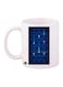 Video Game Pac Man Printed Coffee Mug White/Blue