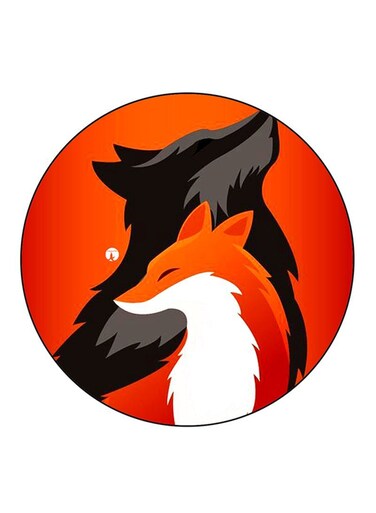 Foxes Printed Fridge Magnet Multicolour