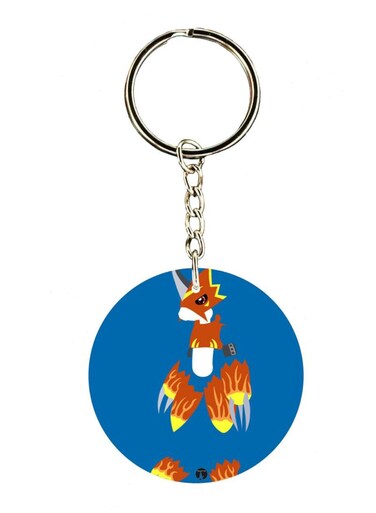 Anime Digimon Printed Keychain