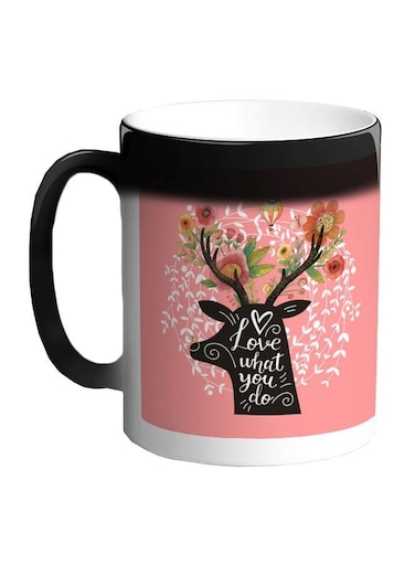 Love What You Do Printed Colour Changing Coffee Mug Black 11ounce