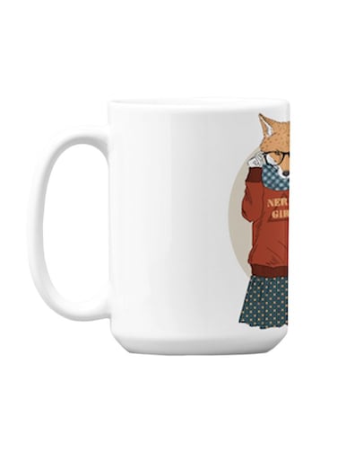 Premium Printed Ceramic Coffee Mug White 350ml