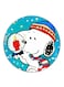 Snoopy Printed Fridge Magnet Round Multicolour