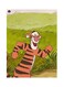 Cartoon Themed Metallic Plate Green/Orange/Black 20x15cm