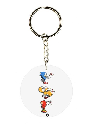 Sonic Printed Keychain
