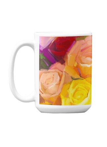 Premium Printed Ceramic Coffee Mug Multicolour 350ml