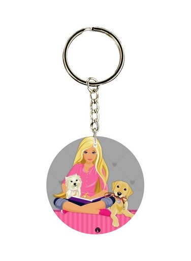 Barbie Printed Dual Sided Keychain