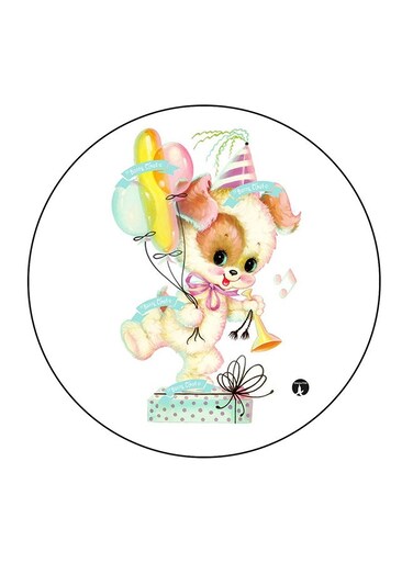 Cute Animal Printed Fridge Magnet Multicolour 5.5 x 5.5cm