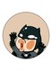 Batman Theme Printed Fridge Magnet Grey/Beige/White