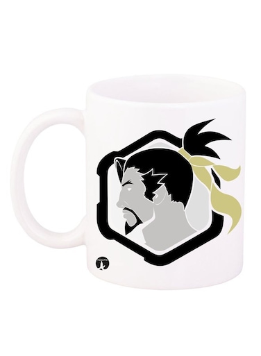 Overwatch Game Printed Mug White/Black/Grey 11ounce