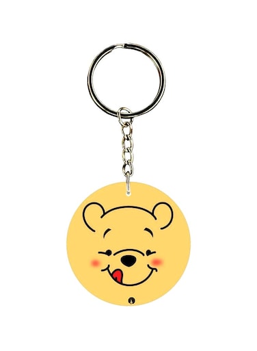 Double Sided Bear Printed Keychain
