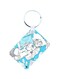 Anime Digimon Printed Keychain Blue/White/Black
