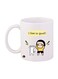 Girl Printed Mug White/Yellow/Black Standard Size