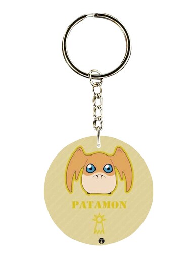 Double Sided Digimon Printed Keychain