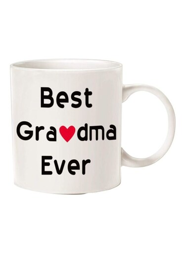 Best Grandma Ever Printed Coffee Mug White/Black/Red Standard Size