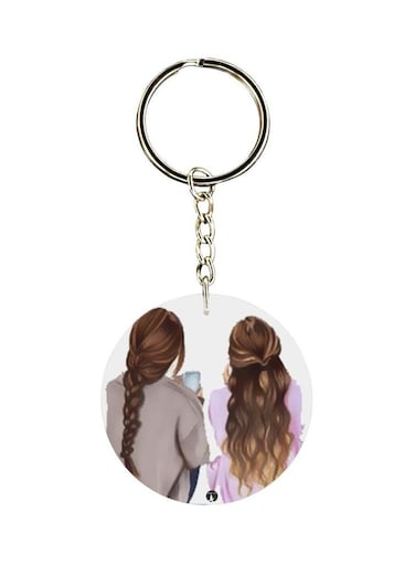 Girl Printed Keychain