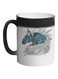 Horse Drawing Printed Colour Changing Coffee Mug Black 11ounce