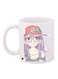 Girl Printed Coffee Mug White/Purple/Red 11ounce