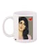 Printed Ceramic Coffee Mug White/Beige/Black
