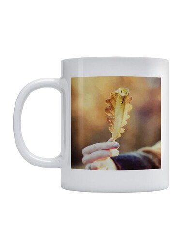 Snake Printed Mug Yellow/Beige/Black 350ml