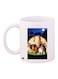 Madagascar Printed Coffee Mug White/Brown/Blue 11ounce
