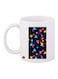 Triangle Printed Mug White/Blue/Pink Standard Size