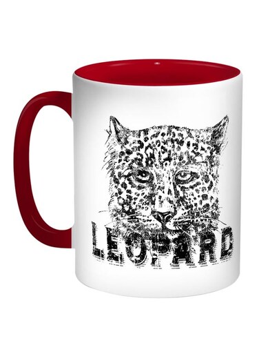 Leopard Printed Coffee Mug Red/White/Black
