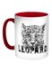 Leopard Printed Coffee Mug Red/White/Black