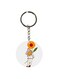 Girl Printed Double Sided Keychain