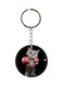Double Sided Wrestler Cat Printed Keychain