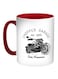 Motorcycle Printed Coffee Mug Red/White/Black