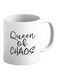 Queen Of Chaos Printed Mug White/Black