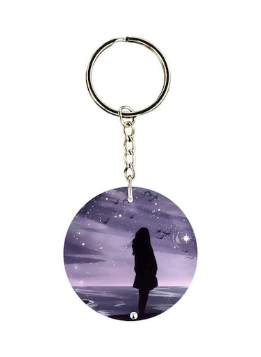 Human Figure Printed Keychain
